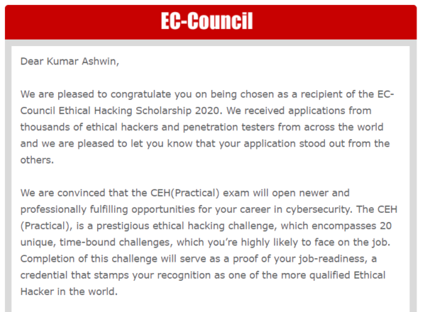 Scholarship Mail