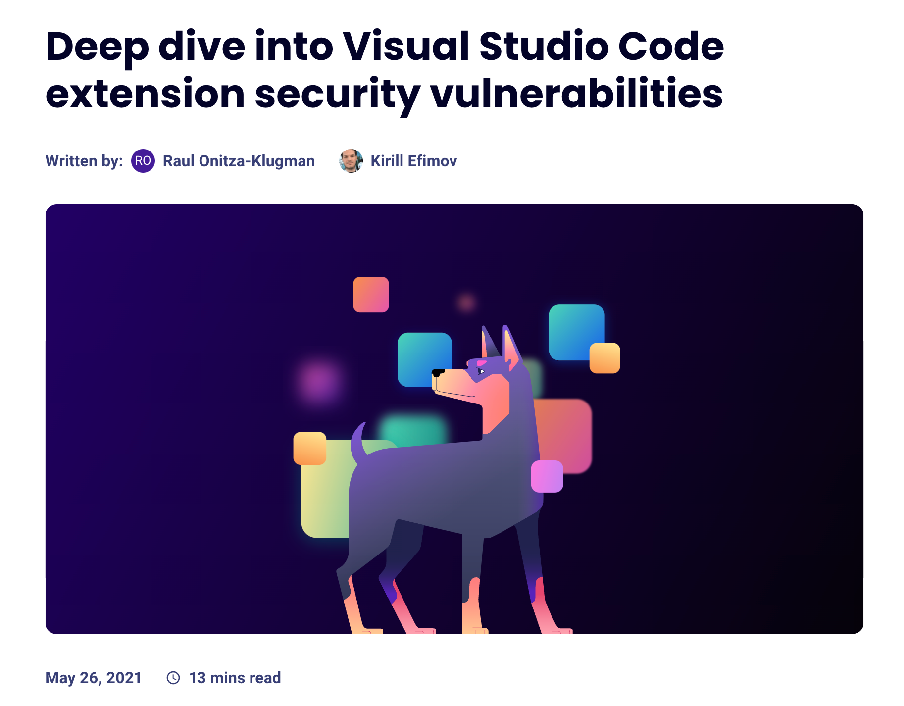 Extensions Vulnerability Reseach Blog